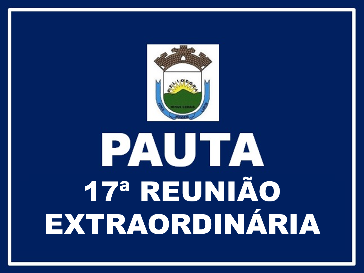 17ª Reunião Extraordinária da 1ª Sessão Legislativa da 19ª Legislatura