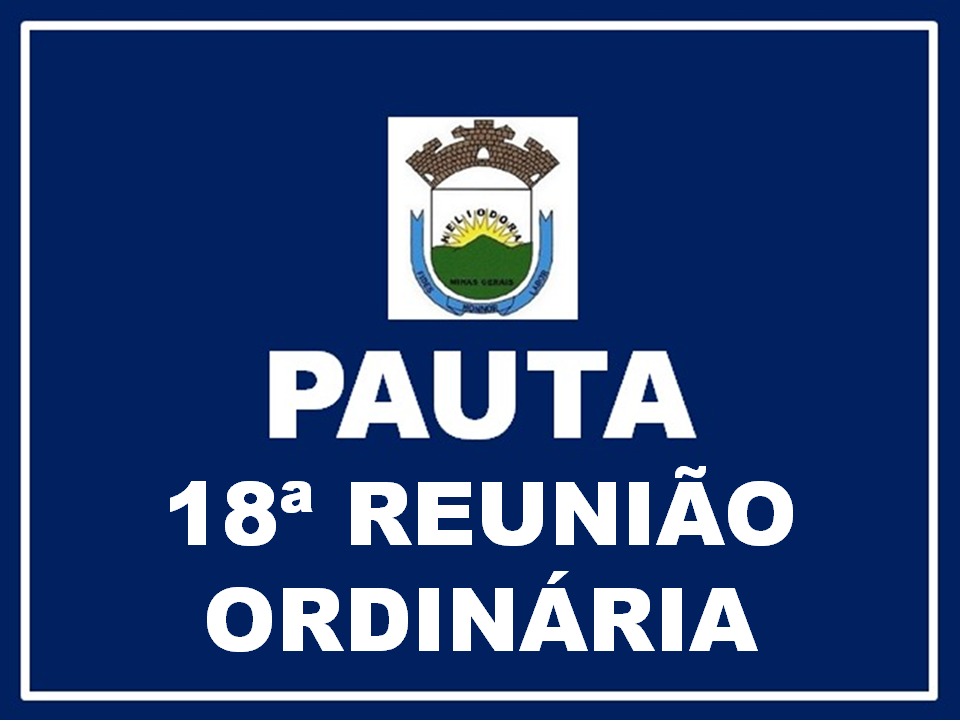 *18ª REUNIÃO ORDINÁRIA DA 1ª SESSÃO LEGISLATIVA DA 19ª LEGISLATURA*